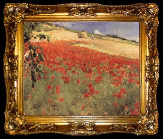 framed  William blair bruce Landscape with Poppies, ta009-2